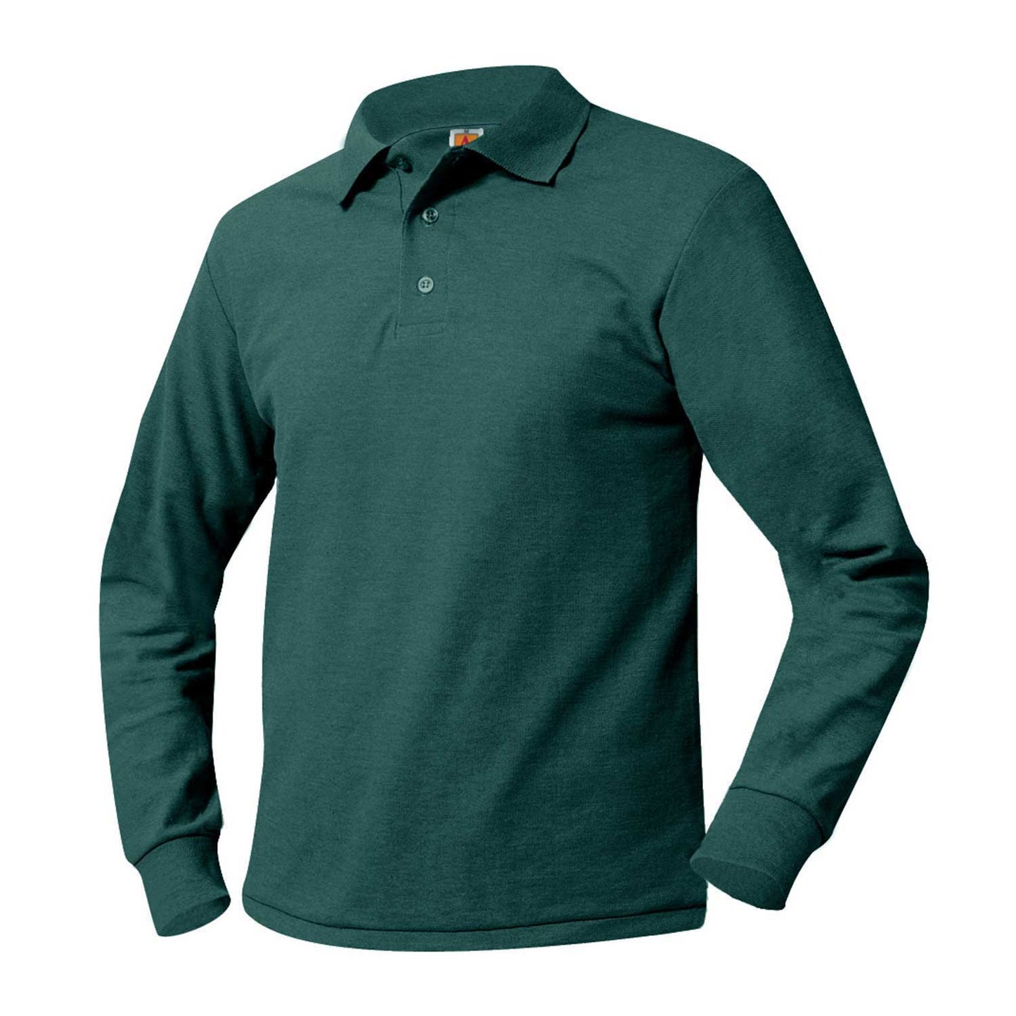 Men's/Unisex Pique Polo Shirt, Long Sleeves, Ribbed Cuffs - 1214