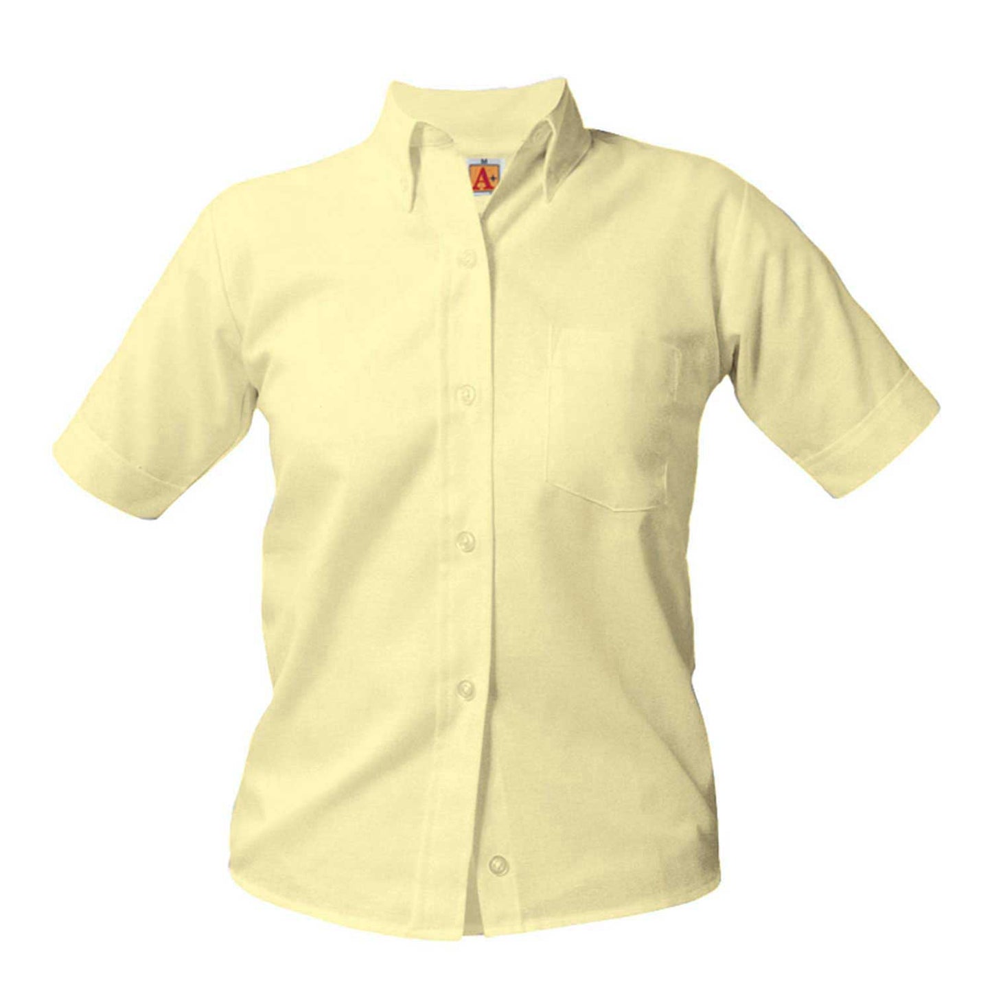 Girl's Oxford Short Sleeve Blouse - 1209