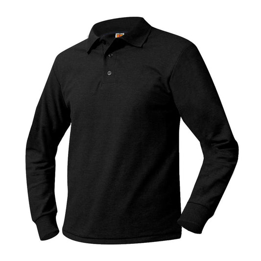 Men's/Unisex Pique Polo Shirt, Long Sleeves, Ribbed Cuffs - 1217