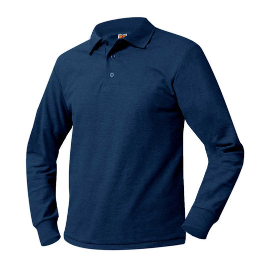 Men's/Unisex Pique Polo Shirt, Long Sleeves, Ribbed Cuffs - 1205