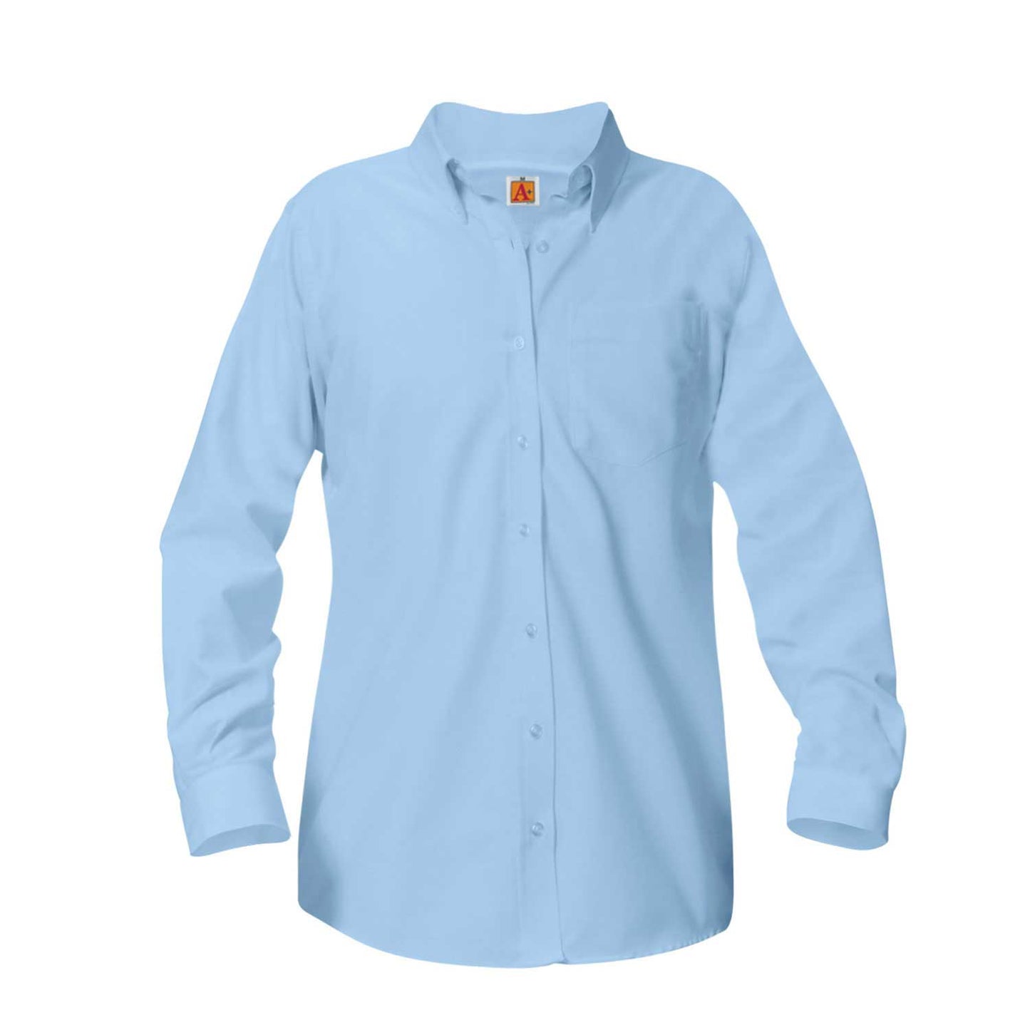 Girl's Oxford Long Sleeve Blouse - 1209