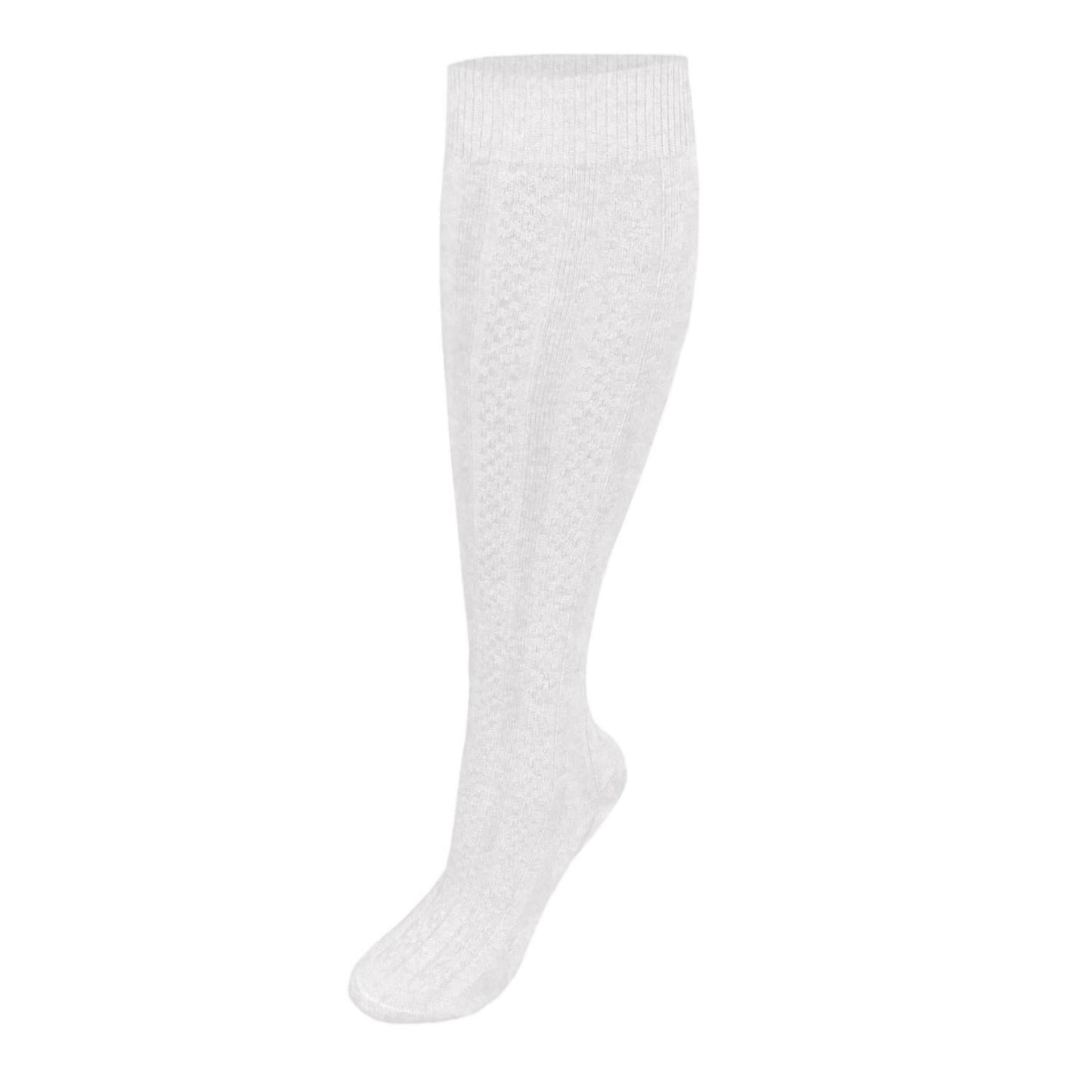 3-Pack Girl's Premium Cable Knee-Hi Socks - 1200